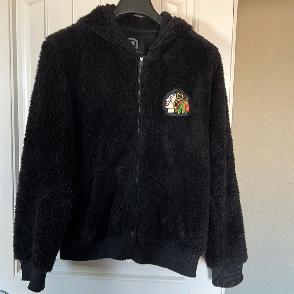 Chicago Blackhawks Monkey Fur Womens Jacket